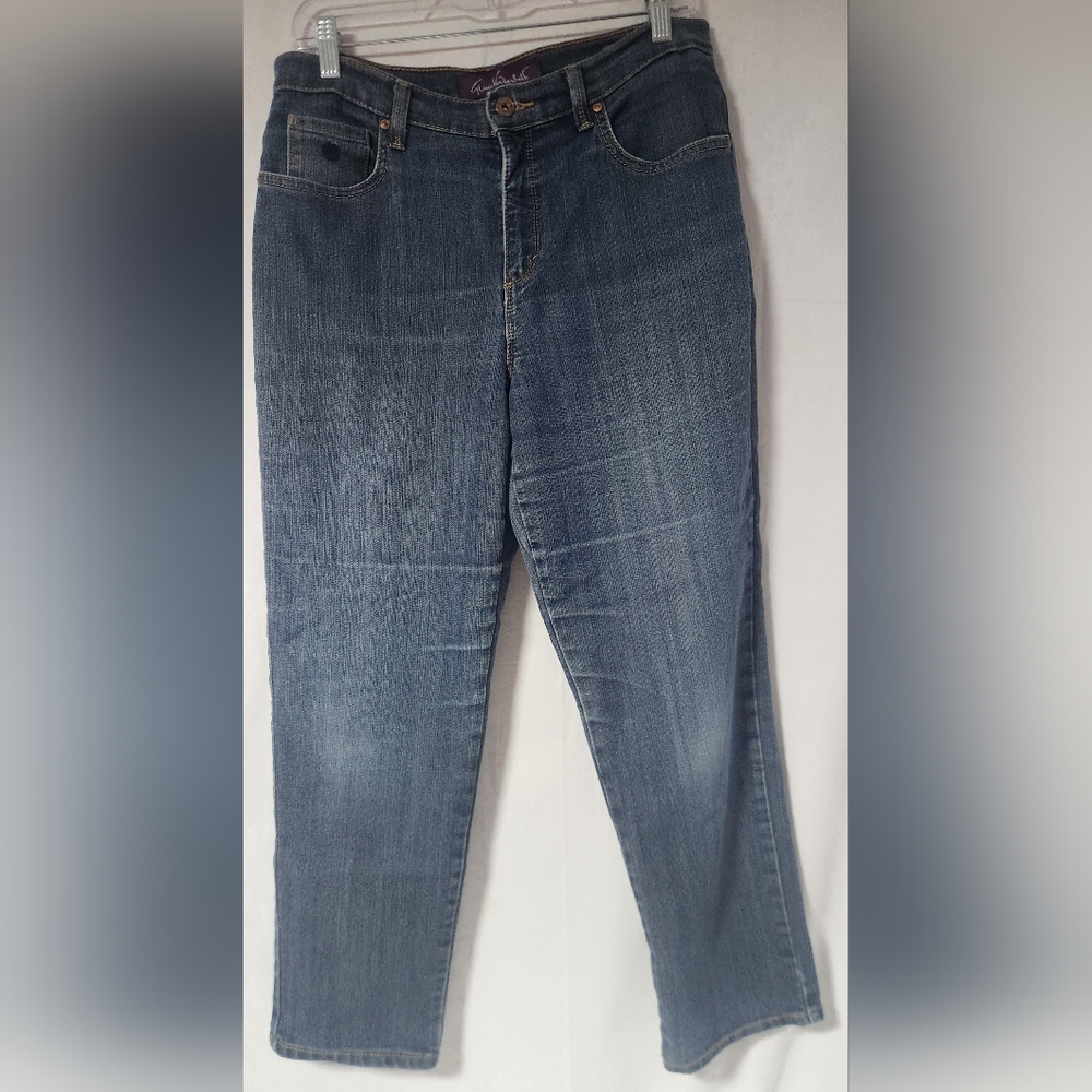 Gloria Vanderbilt Dark Blue Straight Leg Jeans